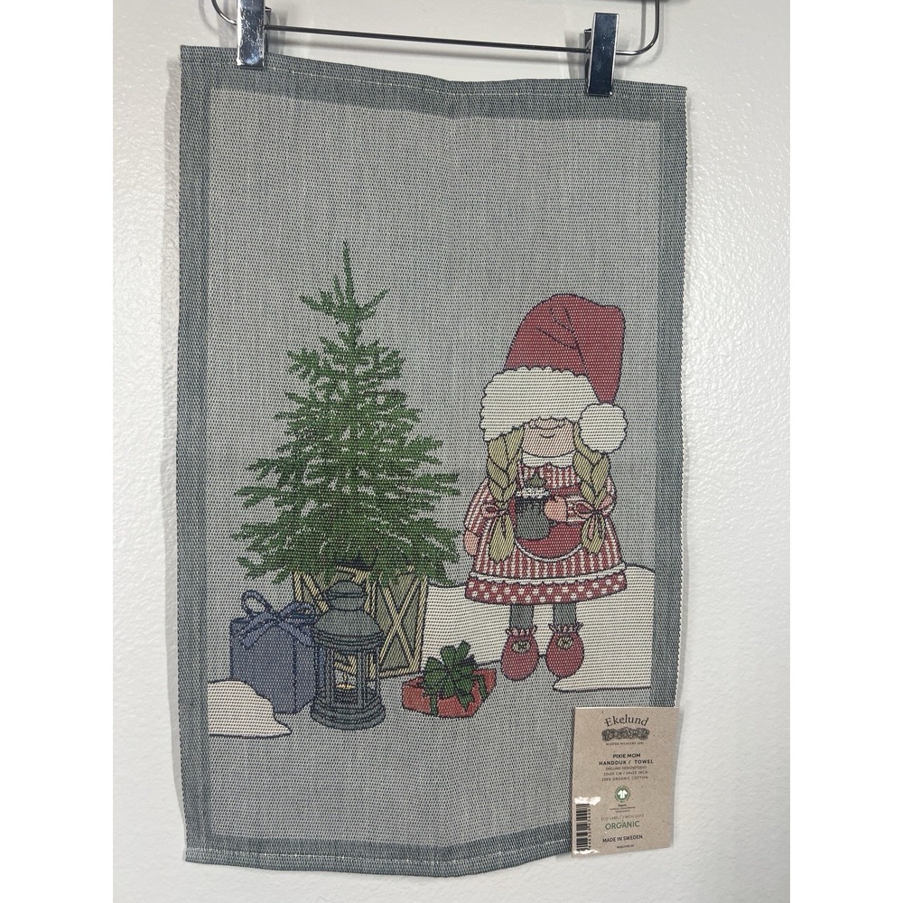 Ekelund Christmas "PIXIE MOM" Kitchen Towel, NEW Sweden 🇸🇪